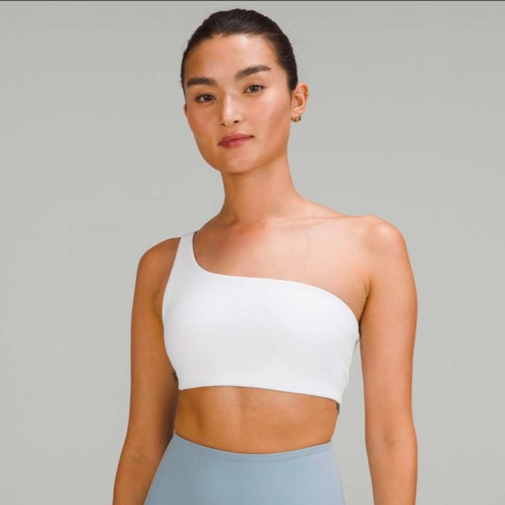 Lululemon Ribbed Nulu Asymmetrical Yoga Bra